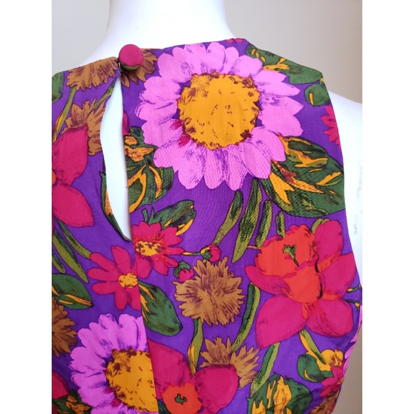Gillian Vintage Vibrant Dress SZ 8 - Picture 4 of 5